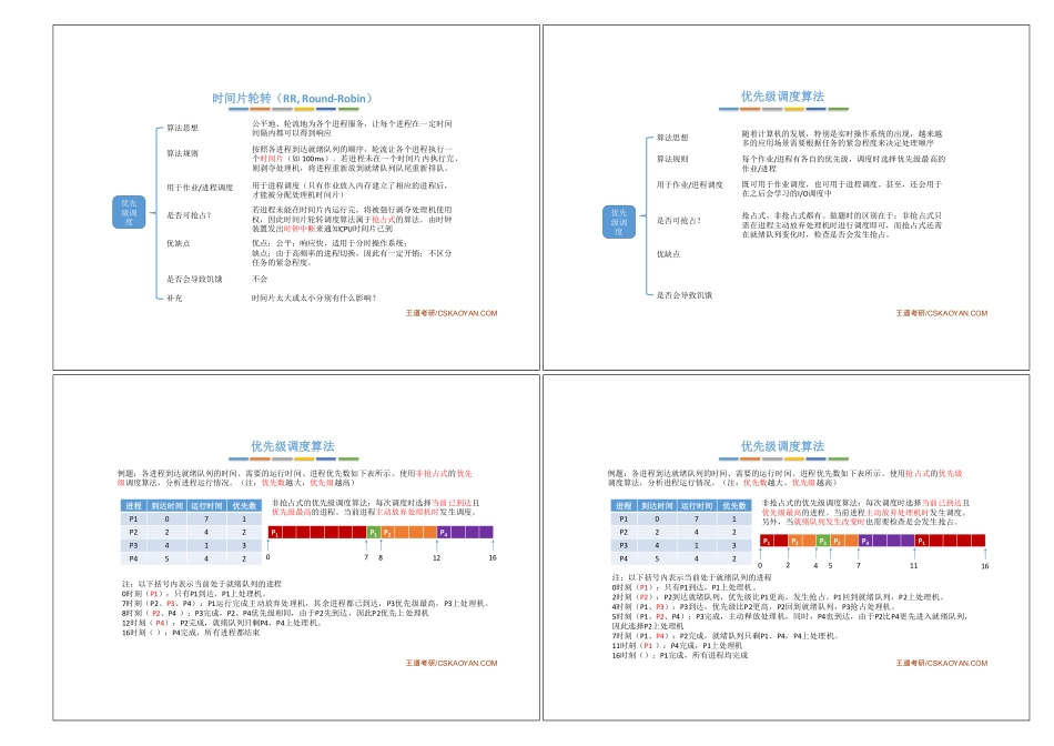 2.2_5_调度算法：时间片轮转、优先级、多级反馈队列.pdf_第3页