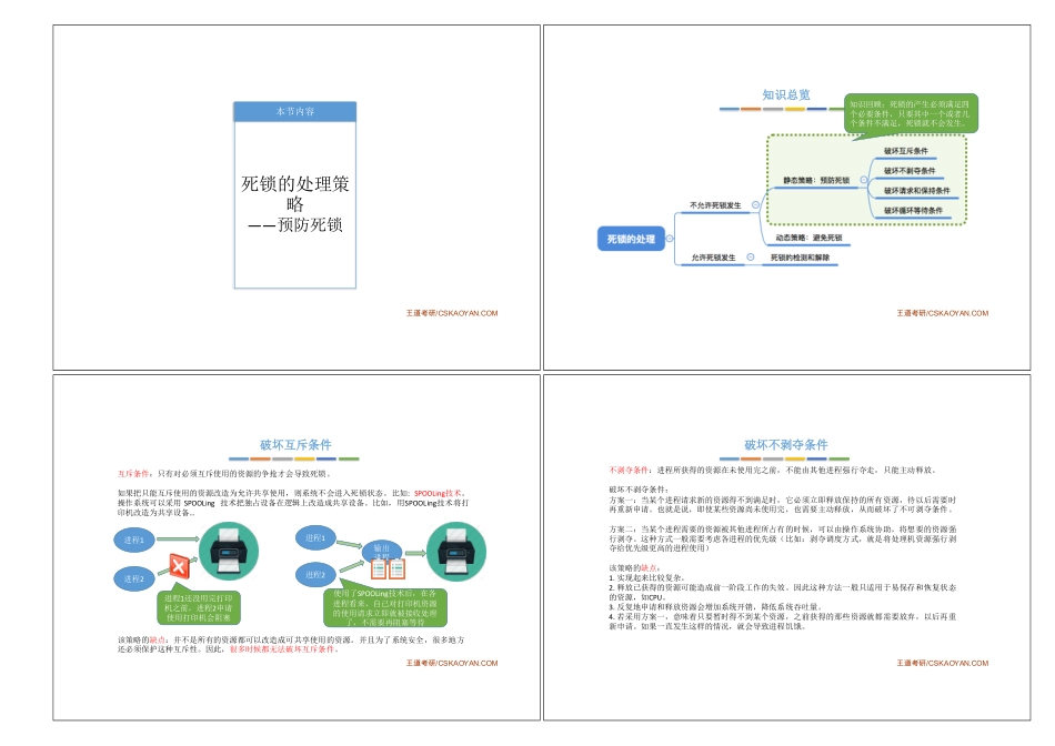 2.4_2_死锁的处理策略—预防死锁.pdf_第1页
