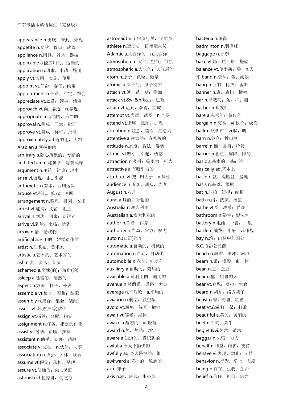 24插本英语3400词汇完整版.pdf_第2页