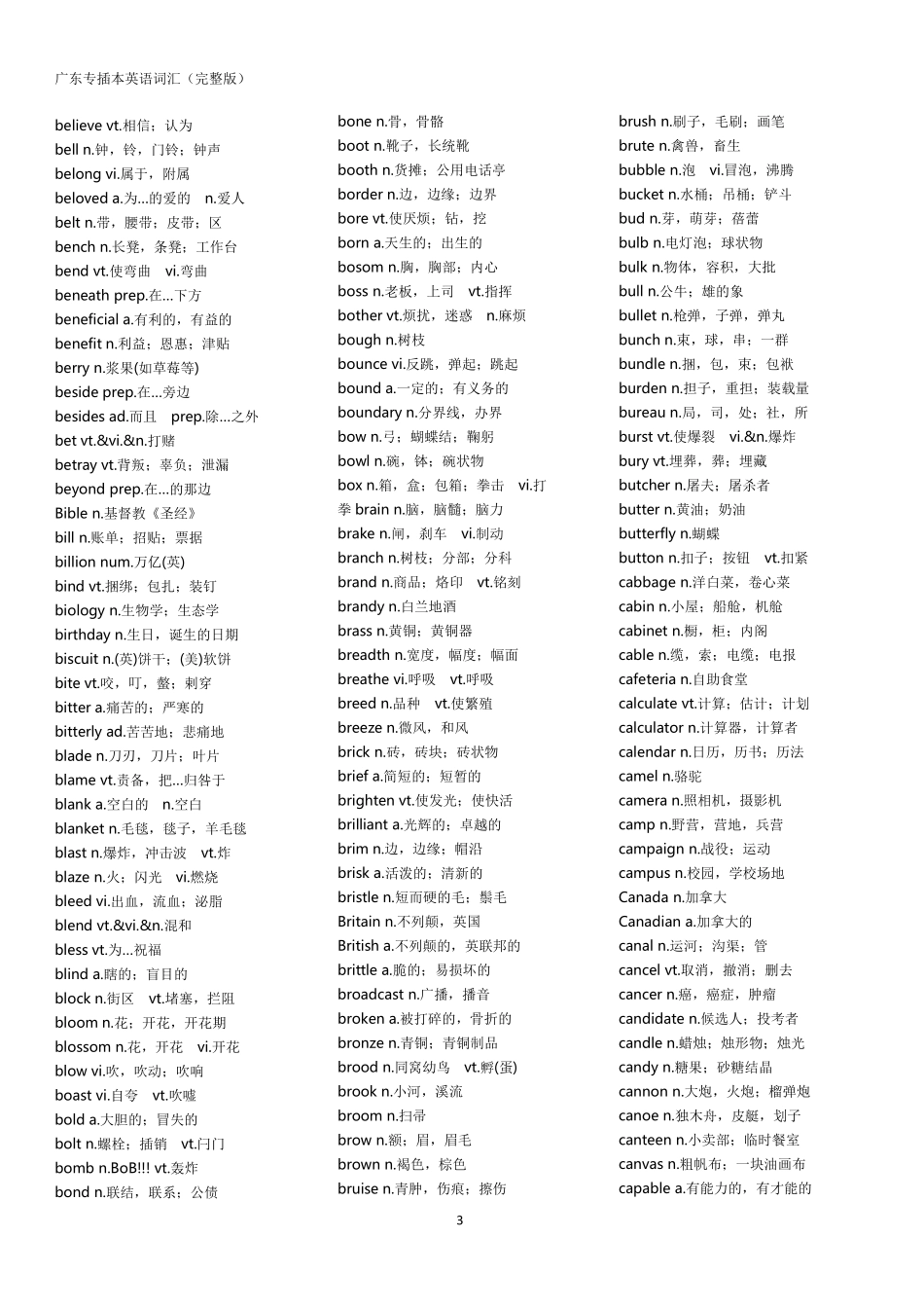 24插本英语3400词汇完整版.pdf_第3页