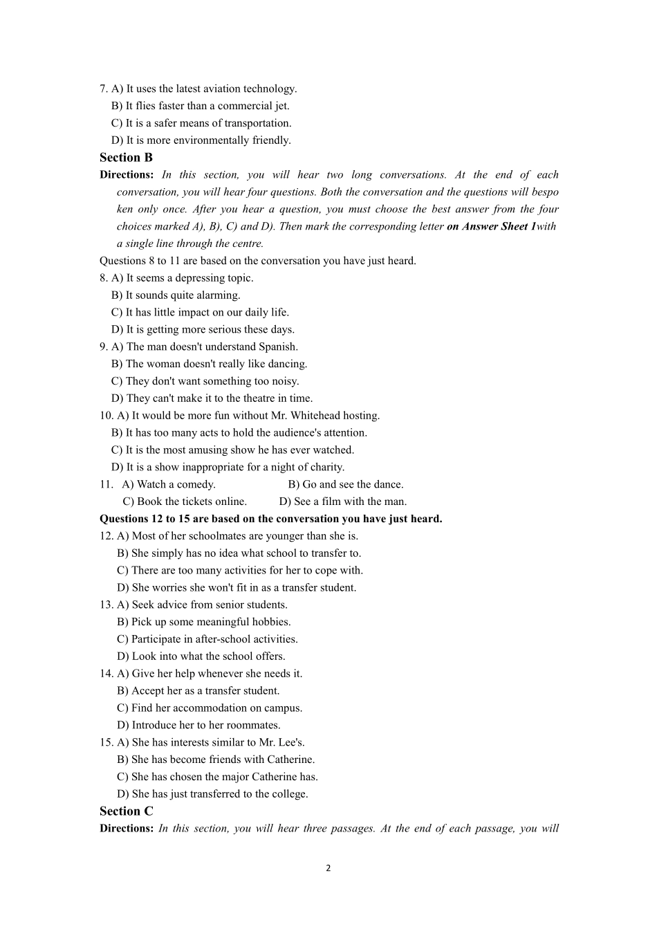 2018年06月四级真题第1套【可复制可划线查词】.pdf_第2页