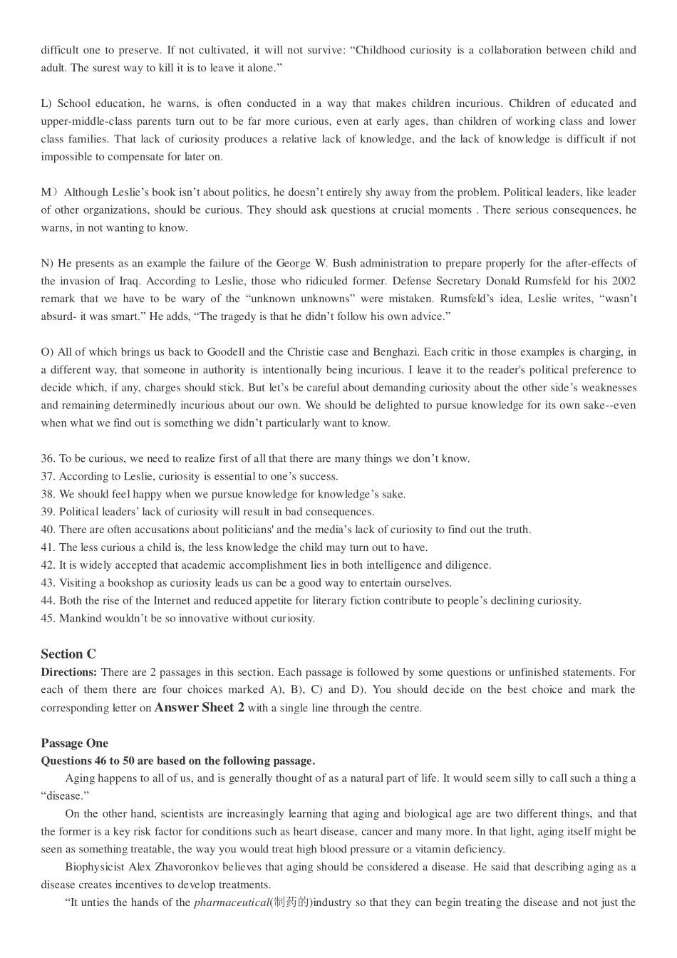 2017年12月英语四级真题（卷三）(1).pdf_第3页