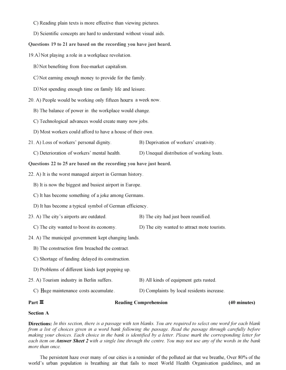 2019年12月六级真题第二套.pdf_第3页