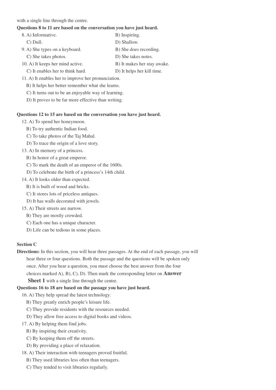 2018年12月四级真题第1套【可复制可划线查词】.pdf_第2页