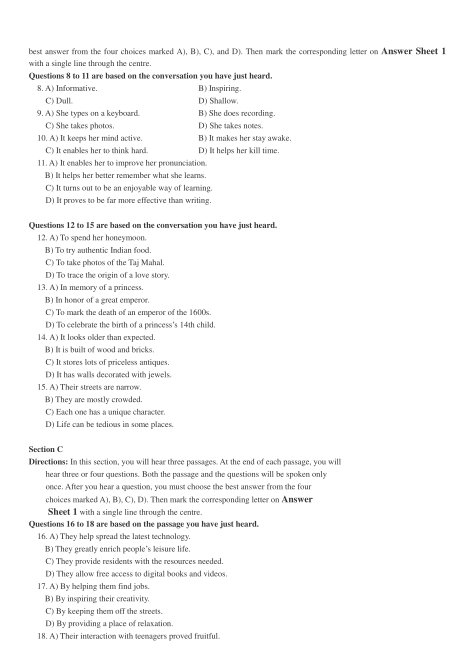 2018年12月四级真题第一套(1).pdf_第2页