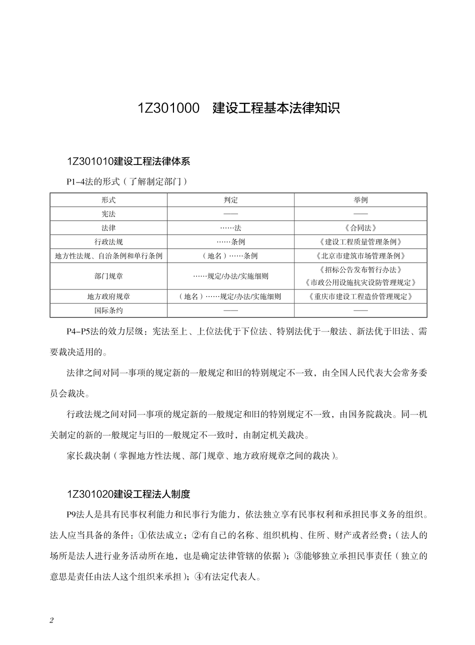 2021一建法规-考点手册.pdf_第2页