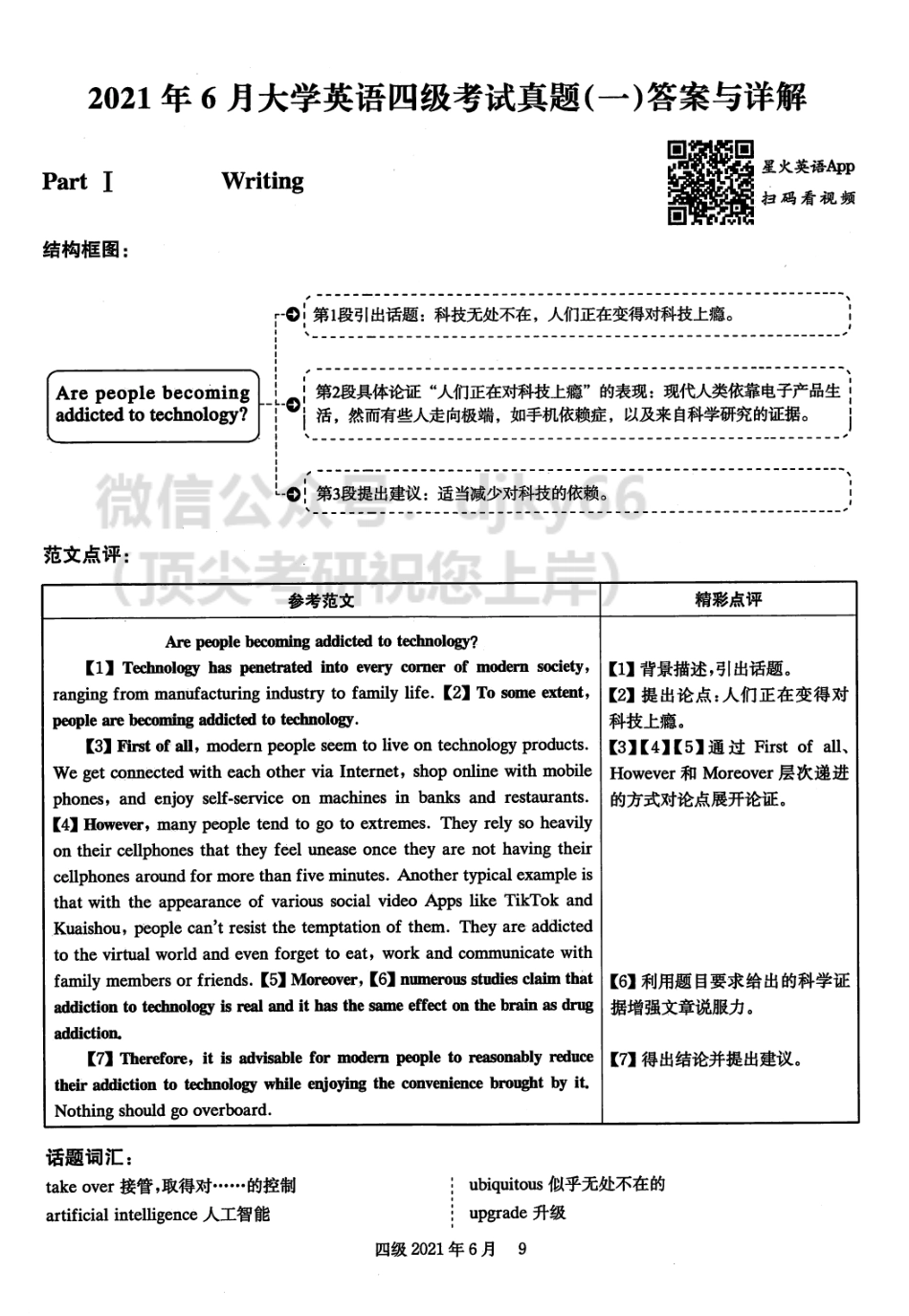 2021.06英语四级解析第1套.pdf_第1页