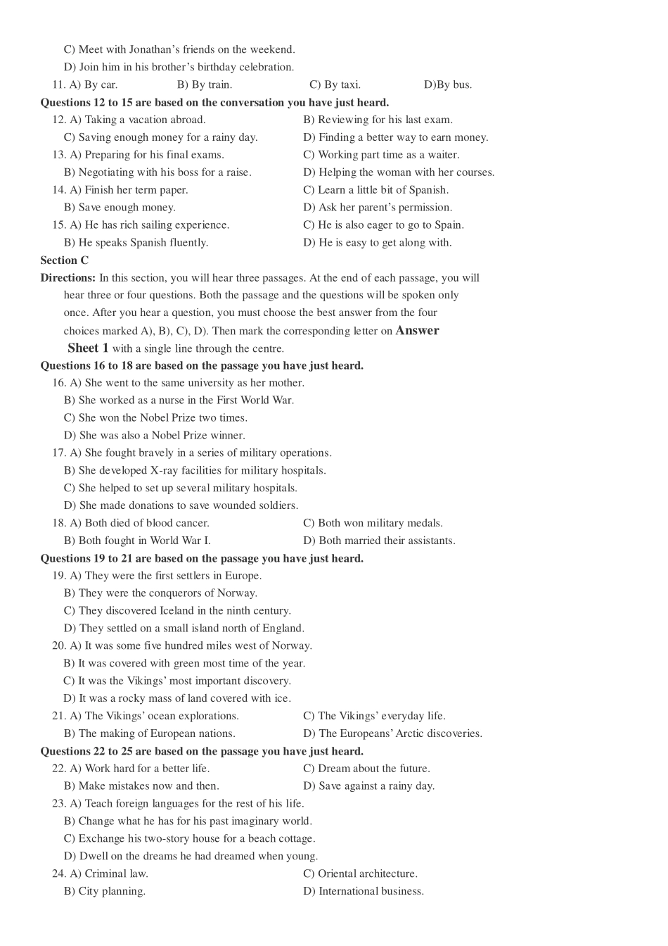 2017年12月英语四级真题（卷二）(1).pdf_第2页