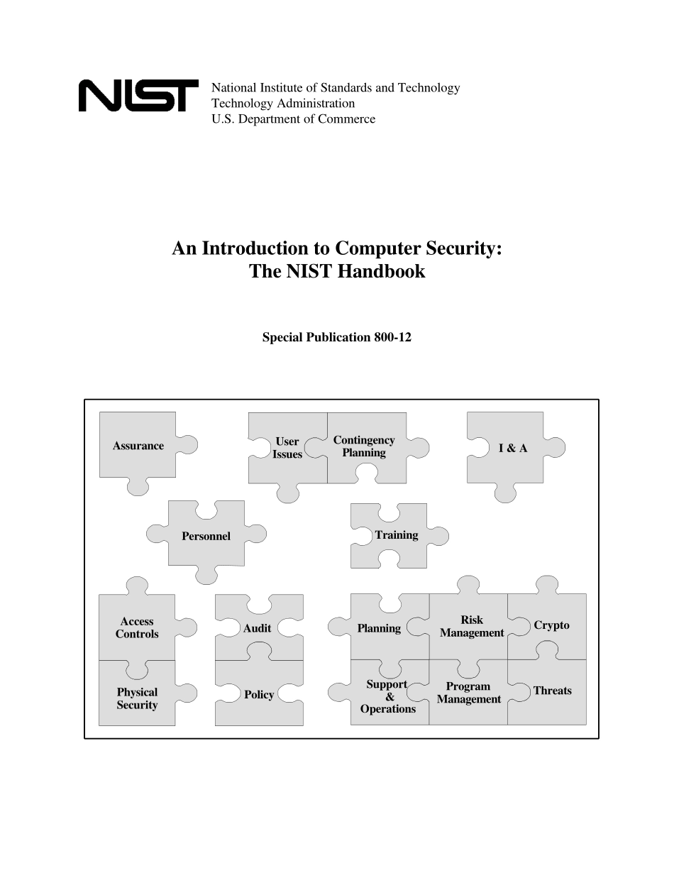 CISSP - The NIST Handbook-很好的基础参考资料.pdf_第1页