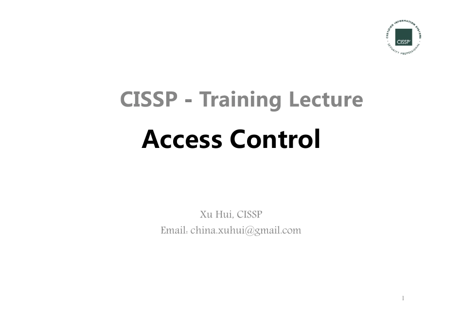 CISSP- Access Control.pdf_第1页