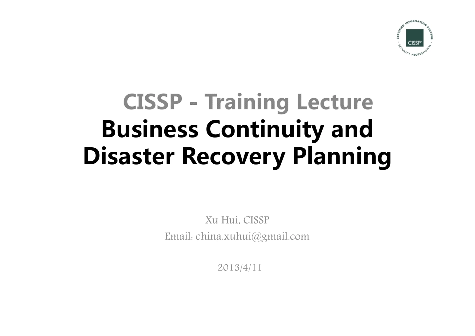 CISSP-06-Business_Continuity_and_Disaster_Recovery_Planning.pdf_第1页