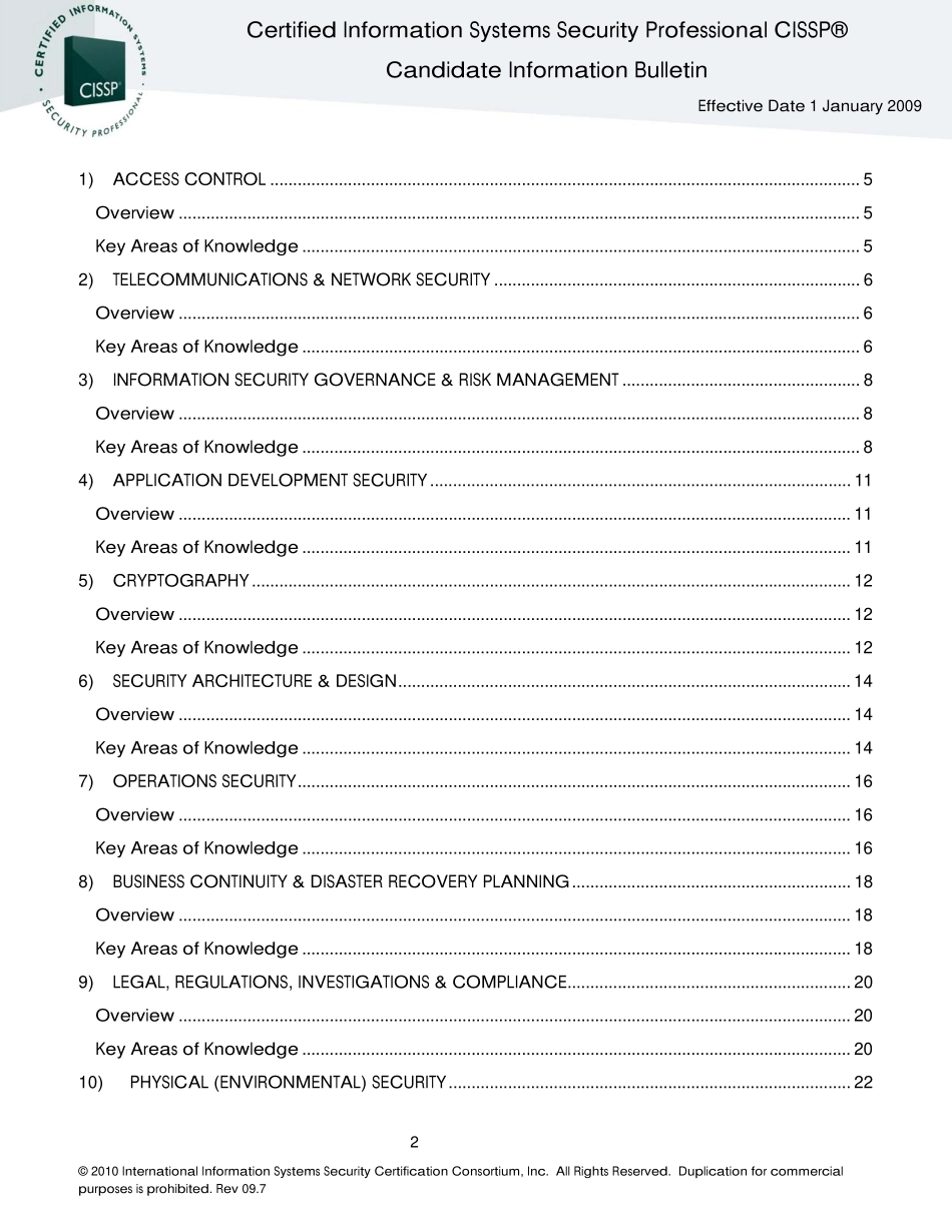 CISSP-CIB2012年的Candidate Information Bulletins（最新考纲）.pdf_第2页