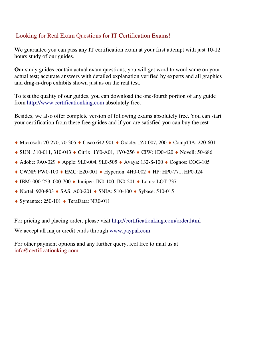 CISSP certificationking 2011新增习题.pdf_第1页