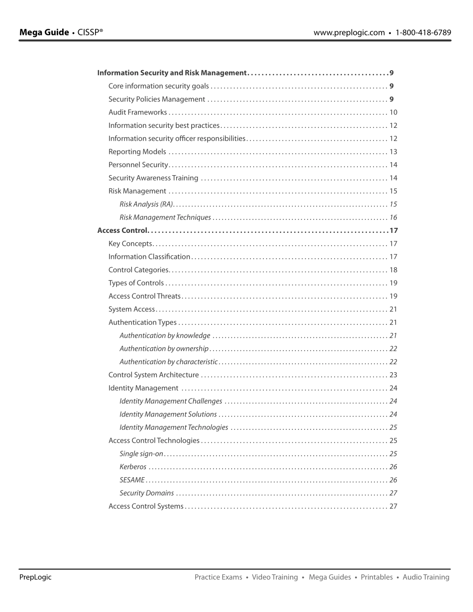 CISSP - Mega Guide(PreLogic出版).pdf_第3页
