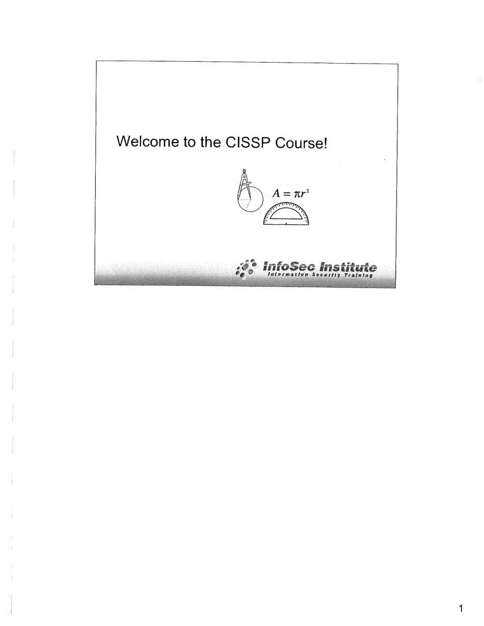 InfoSec Institute - CISSP Boot Camp Lectures and Notes（520页重点提要课件）.pdf_第1页