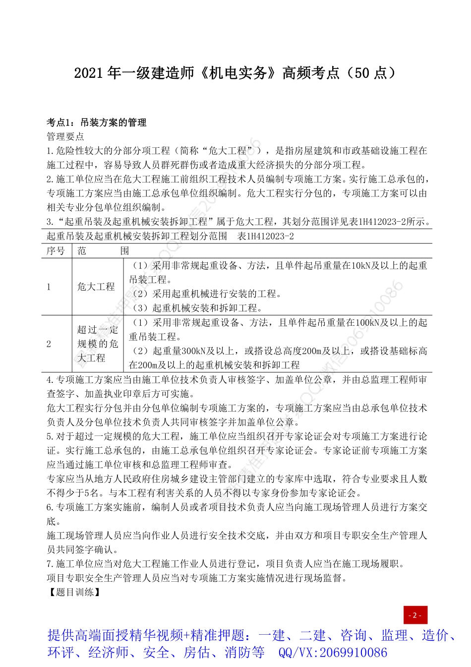 2021年一建高频考点-机电实务.pdf_第1页