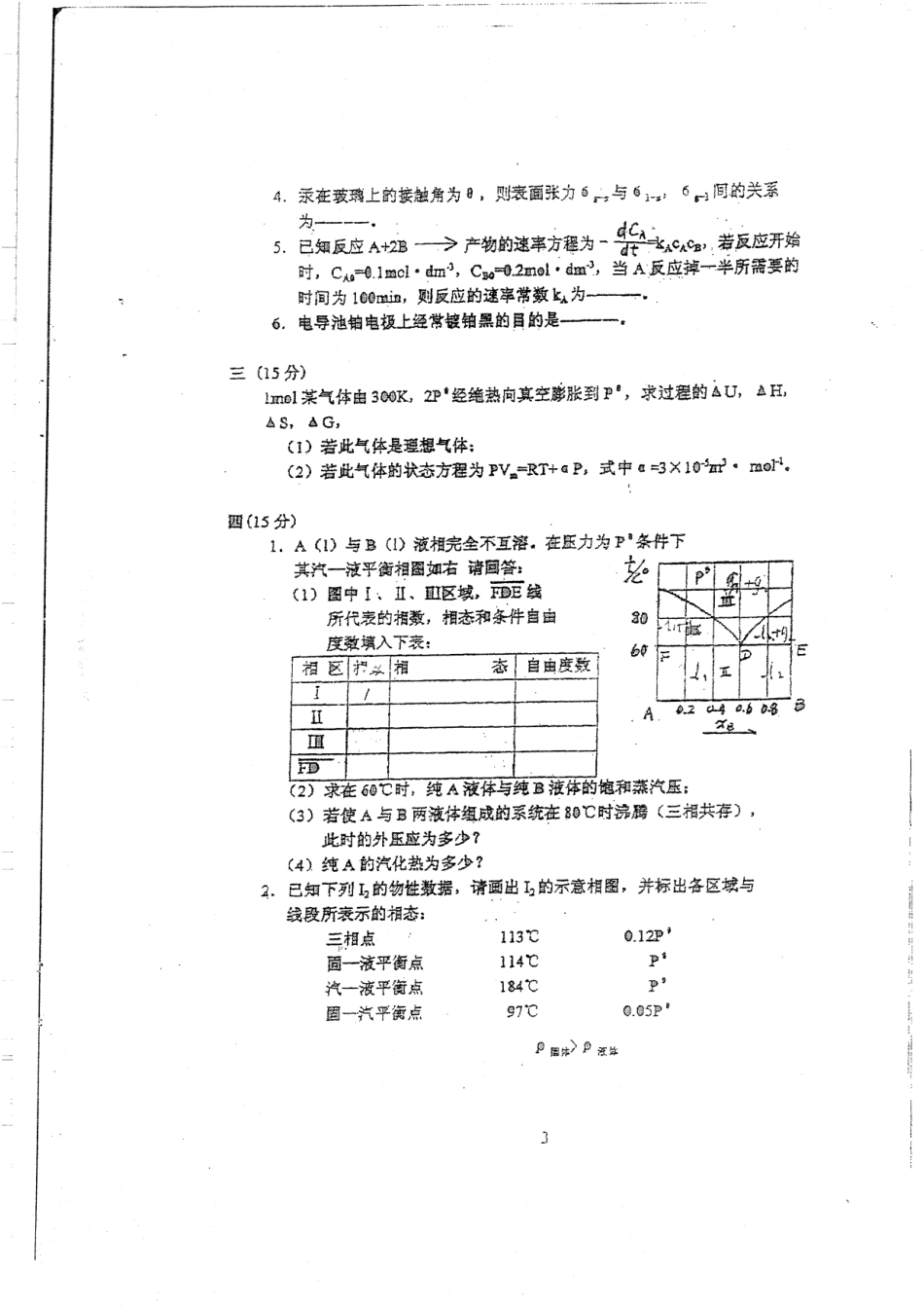 物理化学98-11年真题无答案58.pdf_第3页