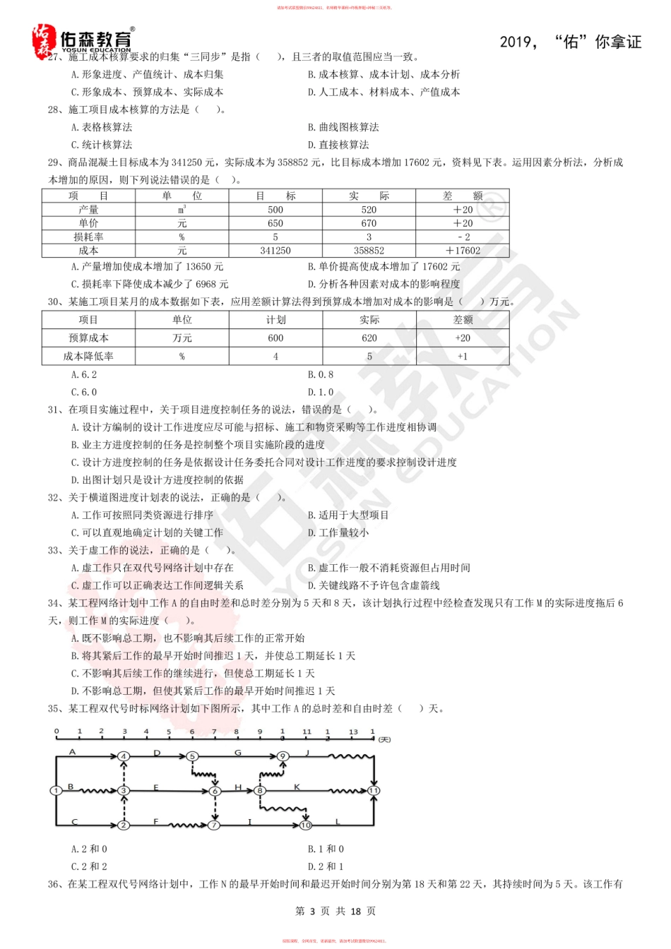 2019一建管理-佑森模拟题.pdf_第3页