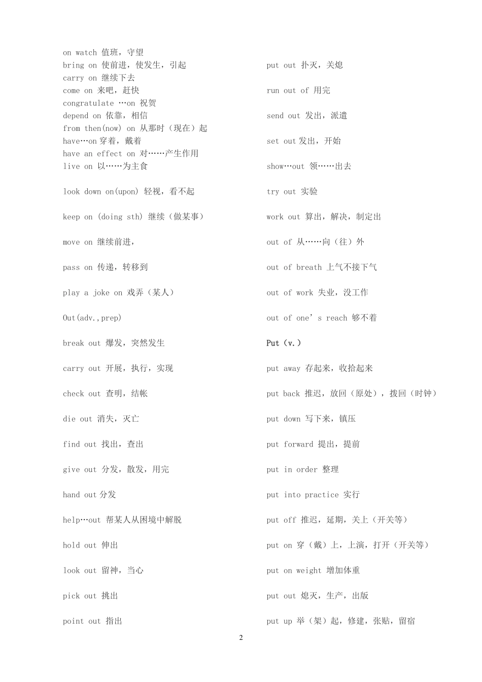 插本英语考前 冲刺：短语总结.pdf_第2页