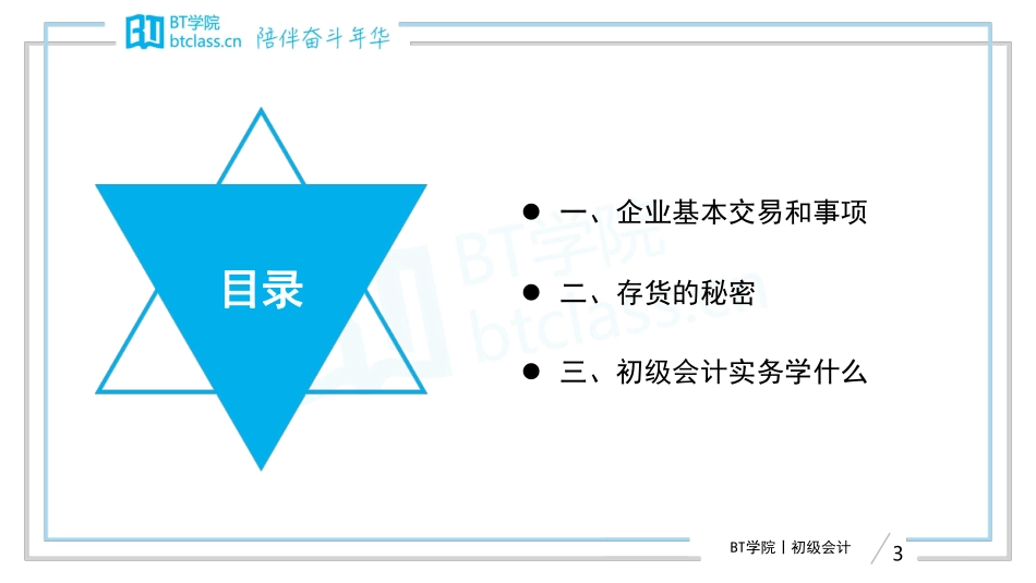 【BT课件】2019初级系列专题课 专题三：资产的前世今生——资产篇入门（打印版）(1).pdf_第3页