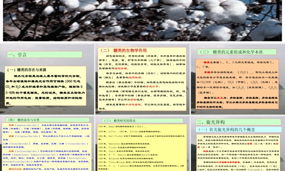 王镜岩 生物化学 经典课件 1糖的生物化学1 考研必备 学生物化学必备.ppt