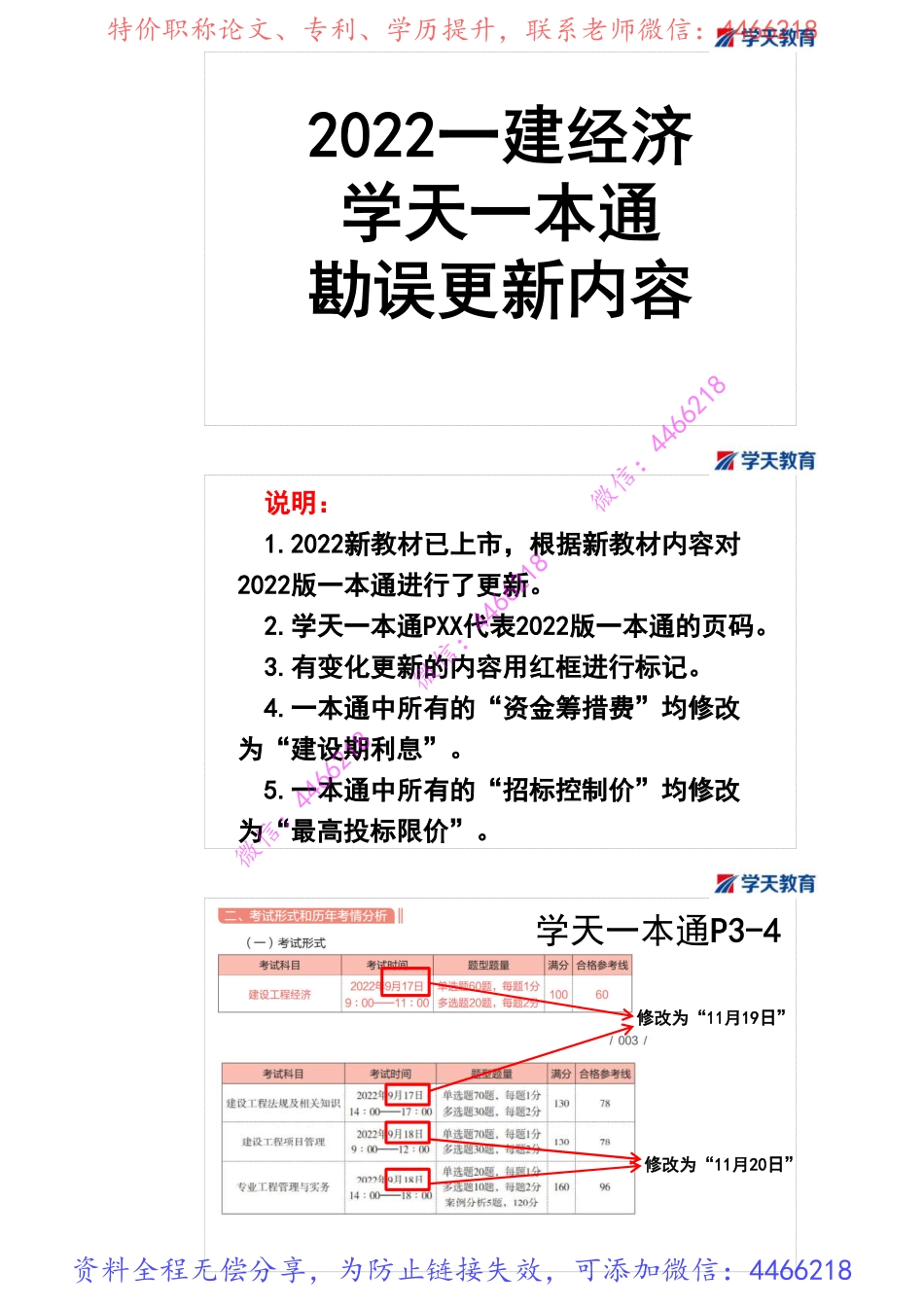 01.2022年一建《经济》一本通变化对比及勘误(1).pdf_第2页
