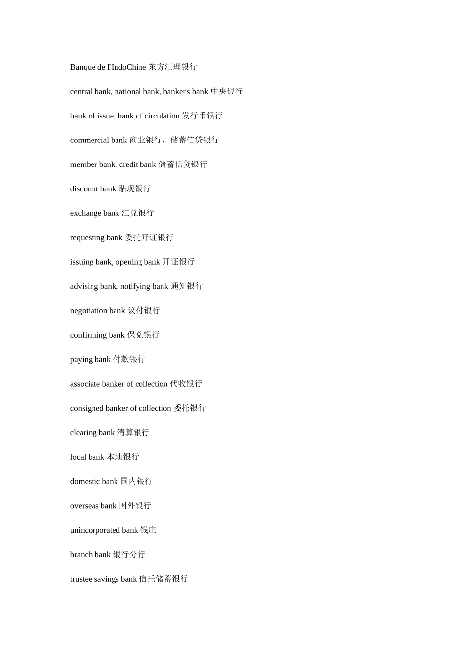 12-银行英语词汇(各种银行术语和句子全面介绍).doc_第3页