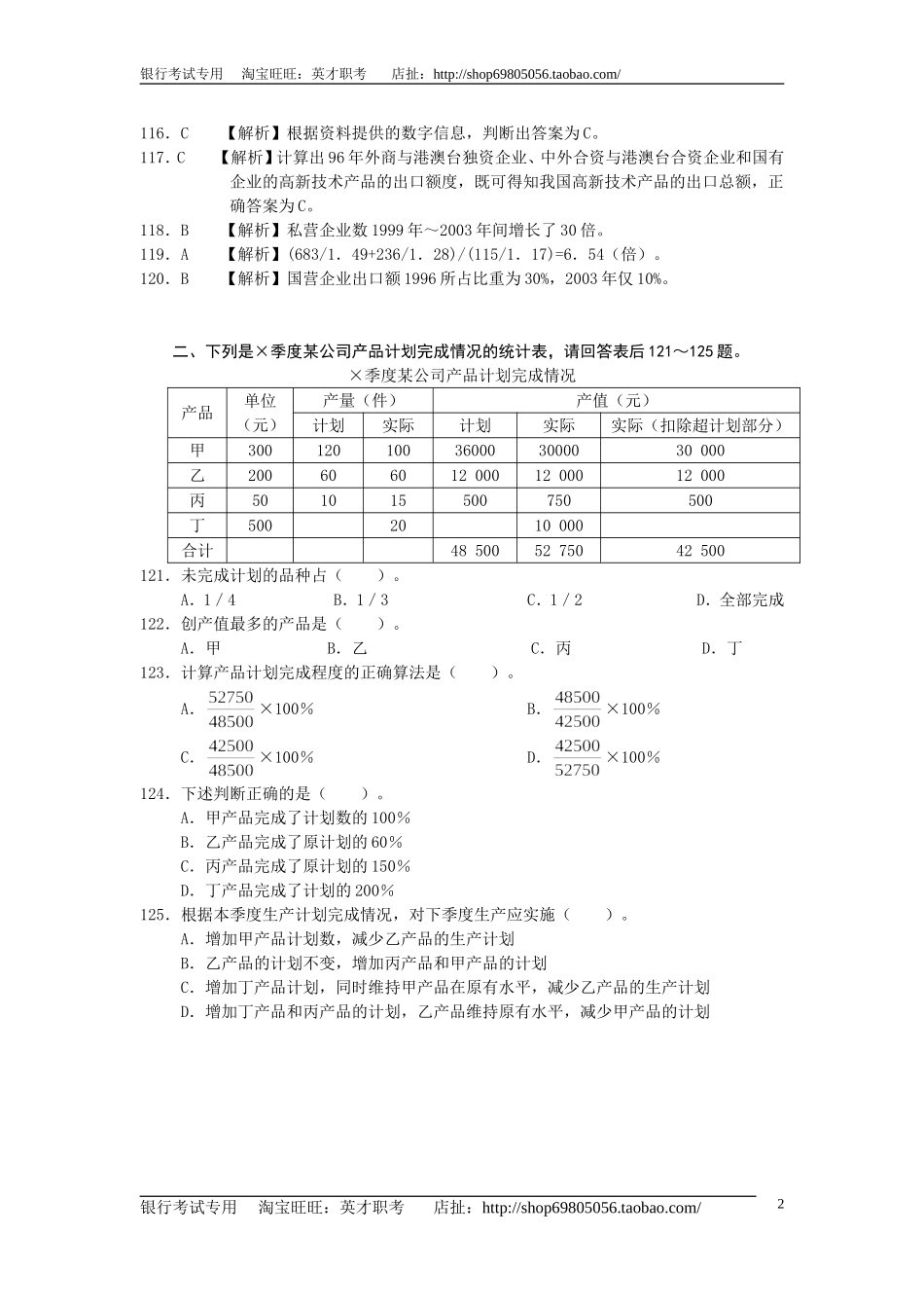 2.【巩固强化训练】资料分析题库（含解析）(1).doc_第2页