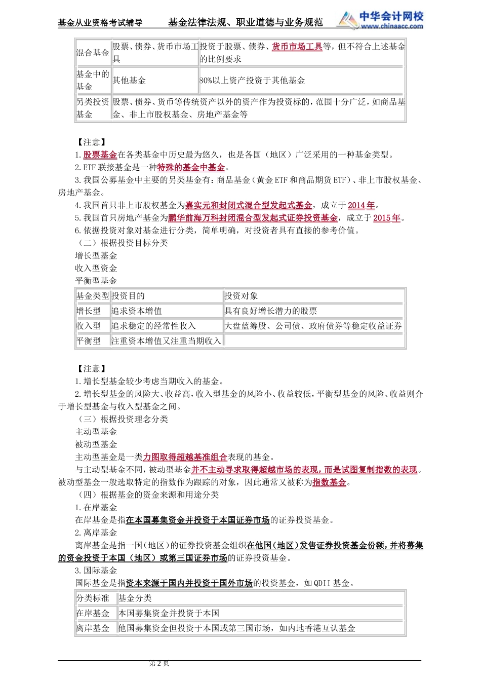 03第3章 证券投资基金的类型 .doc_第2页