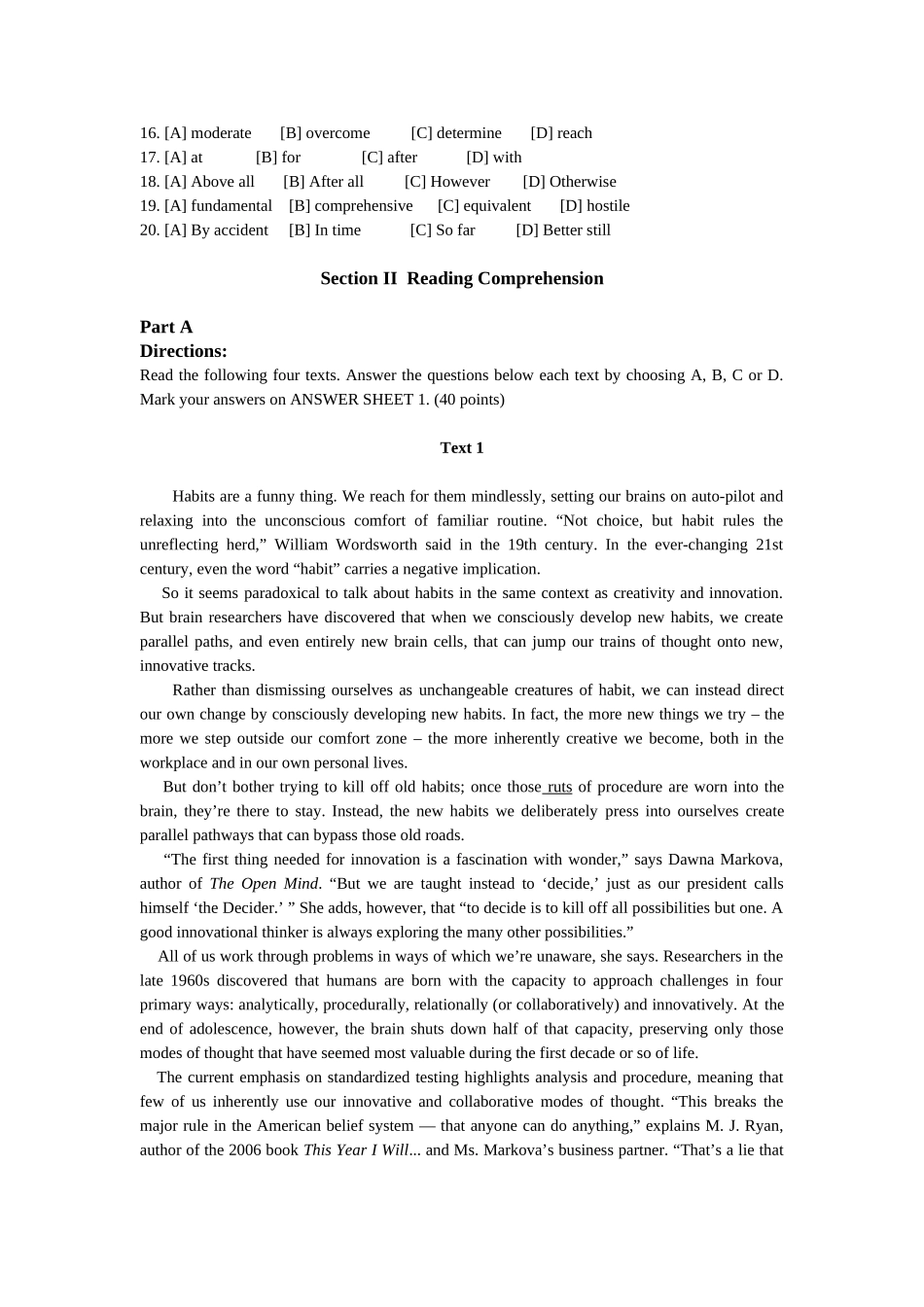 2009年考研英语真题及答案完整解析.doc_第2页