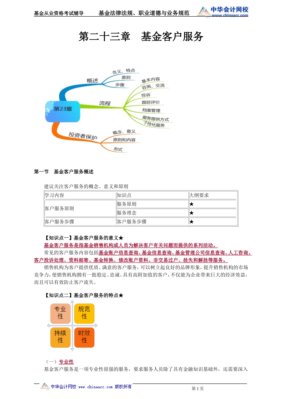 23第23章 基金客户服务 .doc_第1页