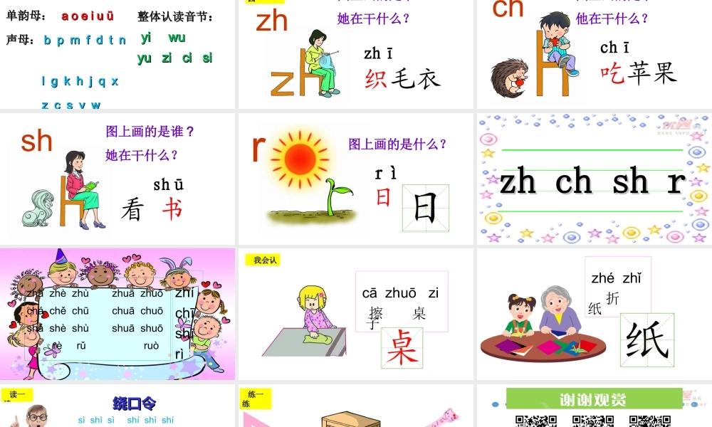 （课堂教学课件1）zh ch sh r.ppt