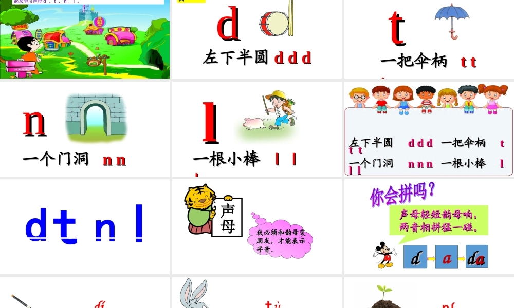 （课文朗读视频1）d t n l.ppt