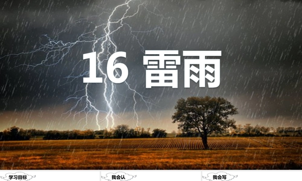（课堂教学课件）16 雷雨.ppt