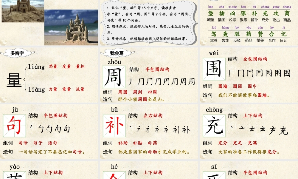 （课堂教学课件）10 沙滩上的童话.ppt