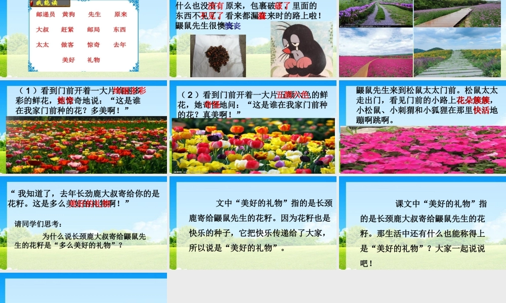 《3 开满鲜花的小路 》 第8套（省一等奖）优质课.pptx