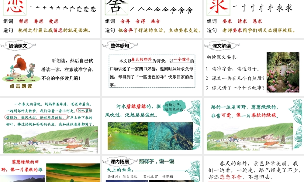 （课堂教学课件）7 一匹出色的马.ppt