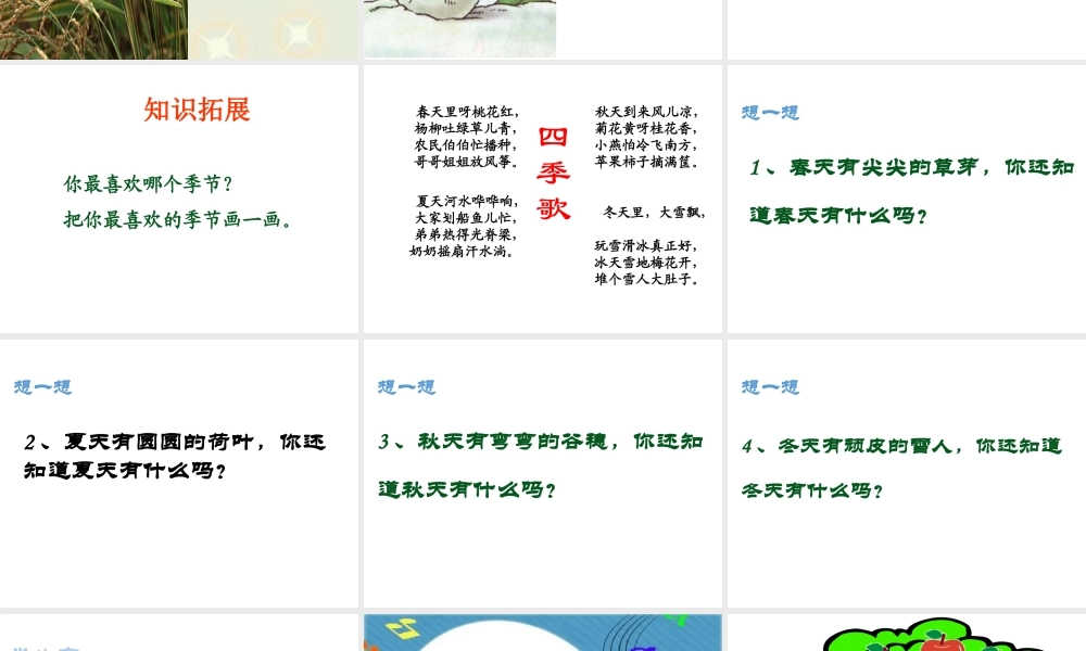 （课堂教学课件2） 四季.ppt
