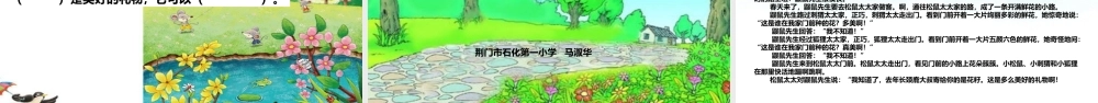 《3 开满鲜花的小路 》 第9套（省一等奖）优质课.ppt
