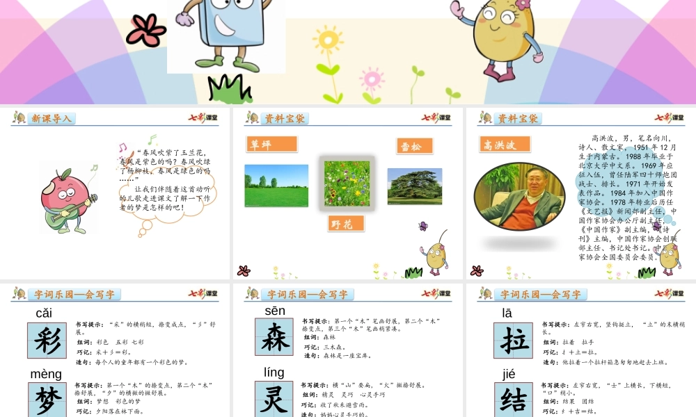 《8 彩色的梦 》 第2套（国家一等奖）优质课.pptx