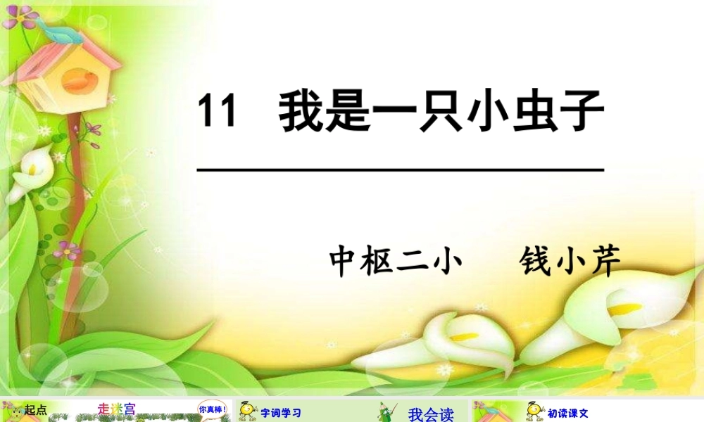 《11 我是一只小虫子 》 第9套（省一等奖）优质课.pptx