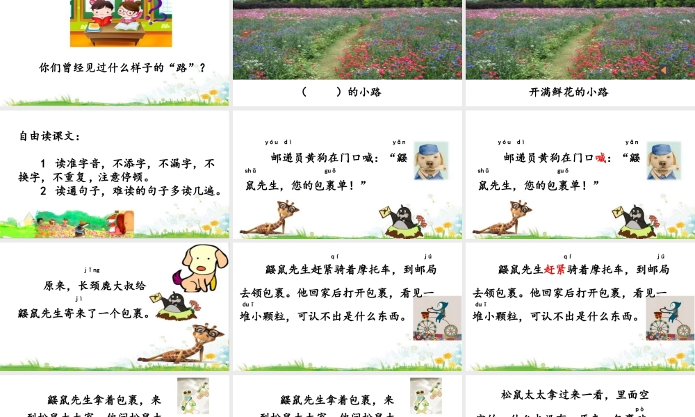 《3 开满鲜花的小路 》 第1套（省一等奖）优质课.pptx