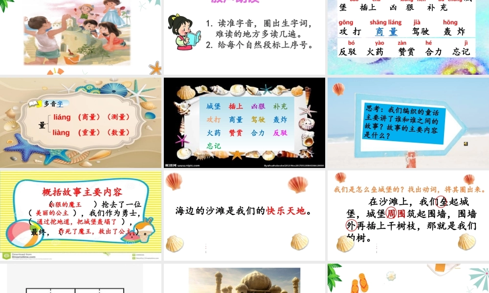 《10 沙滩上的童话 》 第5套（省一等奖）优质课.pptx