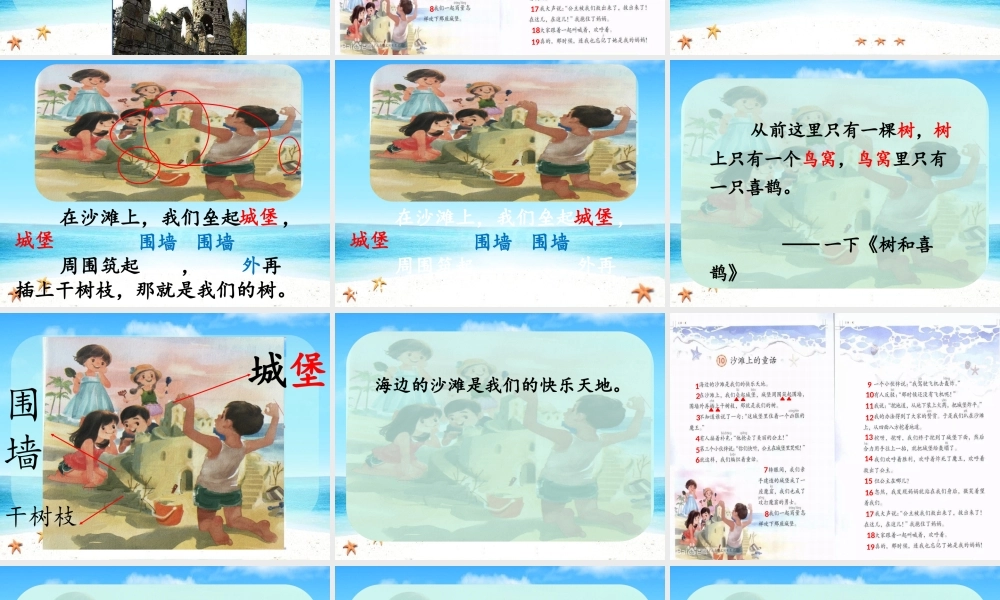 《10 沙滩上的童话5》【孙老师】【省级】优质课.pptx