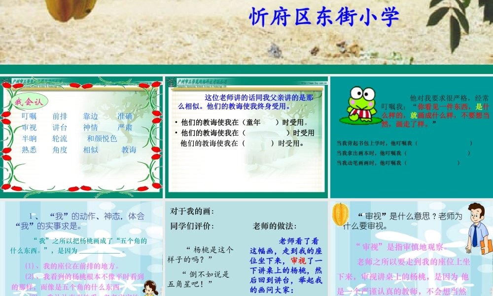 《13 画杨桃 》 第4套（省一等奖）优质课.ppt