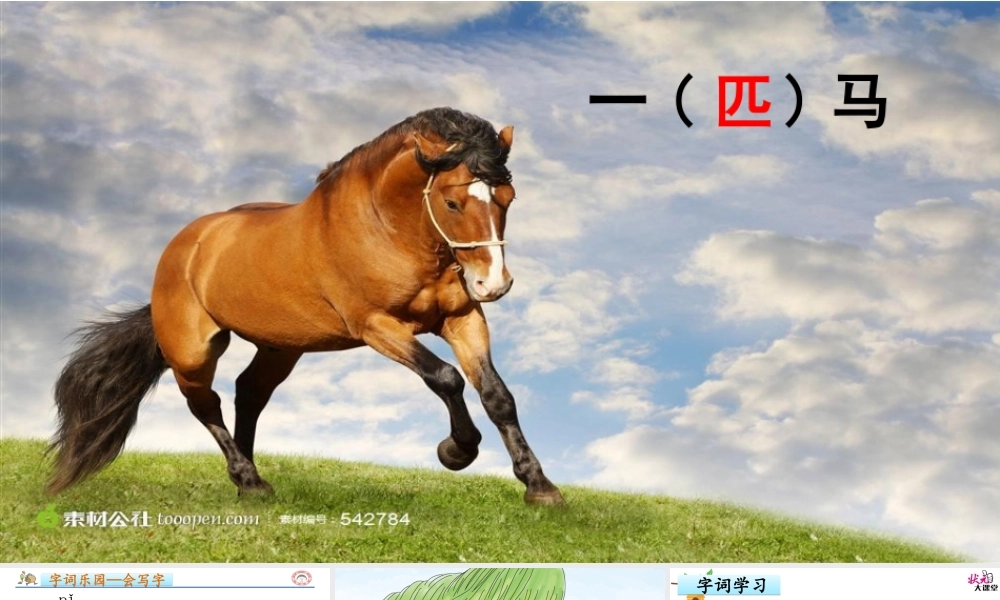 《7 一匹出色的马 》 第5套（省一等奖）优质课.ppt