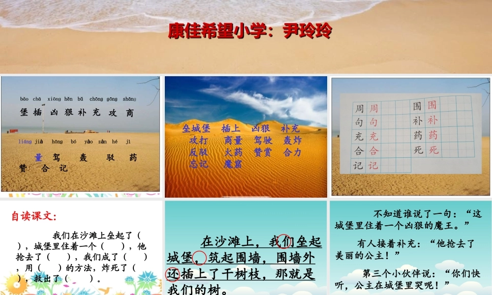 《10 沙滩上的童话 》 第9套（省一等奖）优质课.ppt