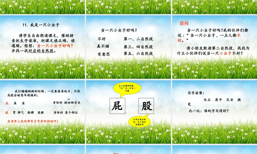 《11 我是一只小虫子6》【刘老师】【省级】优质课.ppt