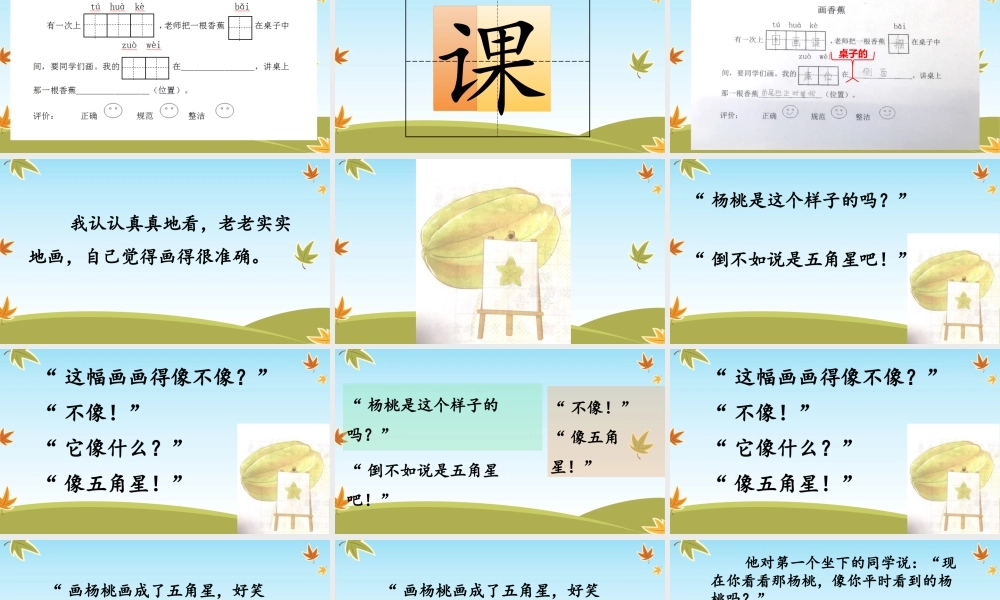 《13 画杨桃2》【刘老师】【省级】优质课.pptx