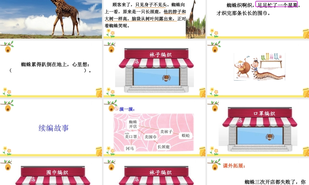 《20 蜘蛛开店 》 第9套（省一等奖）优质课.ppt